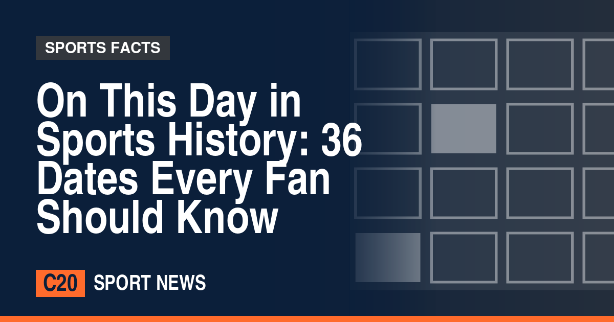 On This Day in Sports History: 36 Dates Every Fan Should Know